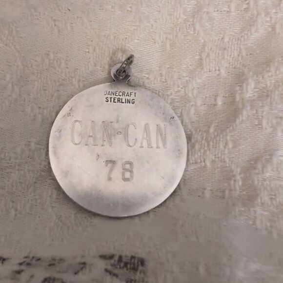 Vintage 70s Comedy Tragedy Drama sterling silver‎ pendant/charm lot - Picture 7 of 15